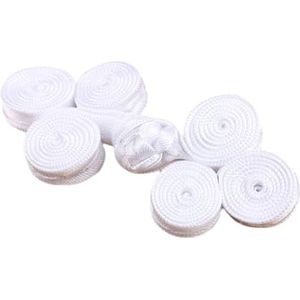Chinese knopen knopen Knopen knopen Chinese Cheongsam Knoop Knoopsluiting Lintsluiting Kostuum Shirt Pak DIY Naai Ambacht Naaisluitingen for Kleding Naai(White)