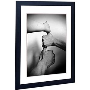 Alice Fotolijst met passe-partout en acrylglas I kleur zwart I frame in 80 x 100 cm I fotoformaat 60 x 80 cm