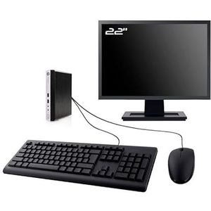 HP PC ProDesk 400 G3 Mini Display 22 inch Intel I5-6500T RAM 32GB SSD 2TB W11 WiFi (gereviseerd)