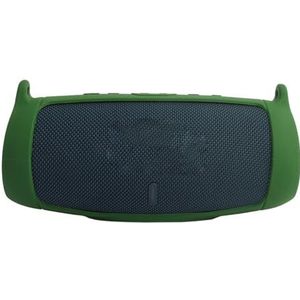 Siliconen hoes voor JBL Charge 5 Bluetooth-luidspreker, reizen dragen beschermend met schouderriem en karabijnhaak Bluetooth Audio Siliconen beschermhoes voor JBL Charge 5 (groen)