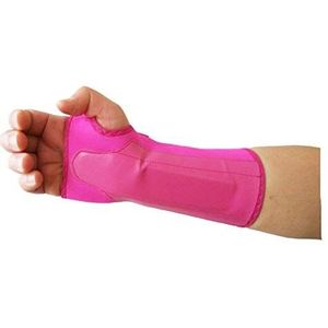 LTG PRO® Neopreen polssteun Brace Splint Carpale Tunnel Artritis Verstuiking Strain (S-M (Rechts), Roze)