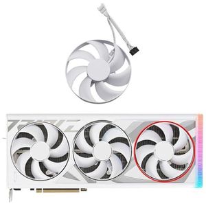 T129215BU CF1015U12D RTX4080 RTX4090 grafische kaartventilator voor ASUS voor ROG Strix GeForce RTX 4080 4090 witte OC-versie koeling(C-Fan)