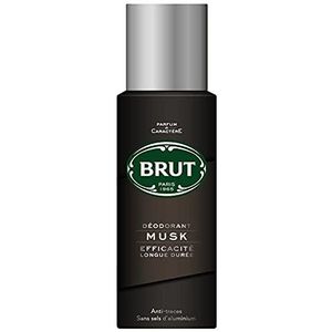 Brut Deodorant, muskus, langhoudend, 200 ml, 4 stuks