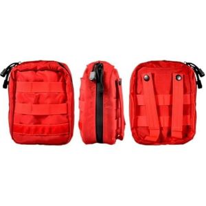 Lege Reizen Redding Tas Lege EHBO-draagtas Medische Opbergtas, Compacte Survival Medicine Bag Pocket Medische Eerste Hulp, Opvouwbare EHBO-tas, Rode EHBO-tas Auto Reizen