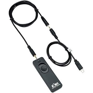 JJC UR-232F kabelontspanner afstandsbediening voor Sony A1, A7 IV, A7S III, ZV-1 A9, A7R, A7S II, A6500, A6400, A6300, A5100, RX10, RX100M6, Sony RM-SM6, PR1 Repl. ace