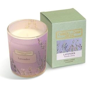 Decoratieve Votive Geurkaars Lavendel - met 100% Natuurlijke Bijenwas