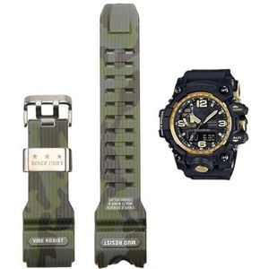 Camouflage Hars Band Geschikt Fit for Casio G-SHOCK GWG-1000 Mudmaster heren Vervanging Band Achteraf Horloge Accessoires (Color : GWG-Camo Green-S, Size : GWG1000)