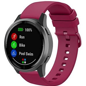 Tyogeephy Siliconen horlogebanden voor Garmin Vivoactive 4S/Venu 2S / Vivomove 3S, Soft Sport 18 mm Quick Release Waterdichte vervangende polsband voor Fossil Dames Gen 6 / Gen 5E