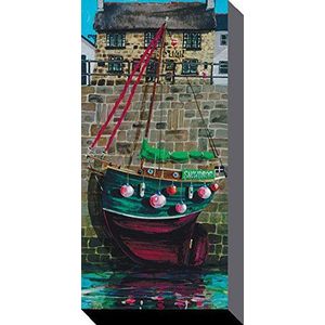 1art1 Boten Poster Kunstdruk Op Canvas Small Coloured Fisherboat, Jeremy Thompson Muurschildering Print XXL Op Brancard | Afbeelding Affiche 100x50 cm