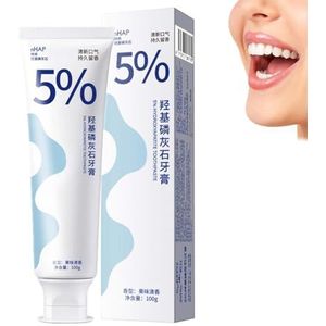 5% Hydroxyapatite Toothpaste, Nano Hydroxyapatite, Fluoride-Free, Remineralizing Toothpaste, Nano Hydroxyapatite Toothpaste, Teeth Whitening, Teeth Stain Removal, Fresh Breath Oral Care (2)