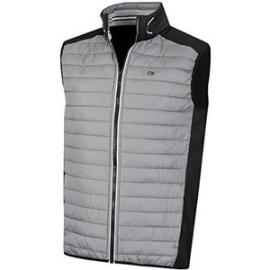 Calvin Klein Heren bodywarmer golfgilet - Zilver/Zwart - L