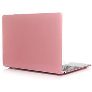 Tabletzakken hoesje Transparante laptophoes compatibel met MacBook 12 inch A1534, klik op slanke harde hoes, volledige beschermhoes Tablet Pc Zaak (Color : Pembe)