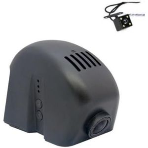 Auto Road Record WiFi DVR Dash Camera Rijvideorecorder Compatibel met Q3 Q7 4L MK1 2005~2015 Auto(Black Front And Back)