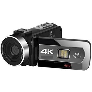 4K Camcorder HD Professionele digitale webcamera's for fotografie 18x zoom Autofocus Videorecorder Vlog Multifunctionele Camcorder(Size:No SD Card,Color:Standard)