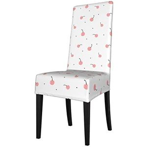 XqmarT Stoelhoezen, roze kersenwitte stoelbeschermer, stretch, eetkamerstoelhoes, stoelhoes voor stoelen