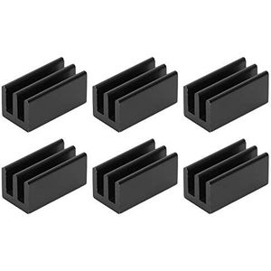 CPU-koellichaam, aluminium koelradiator Duurzaam 20 stuks voor routers voor CPU's voor IC-radiatoren