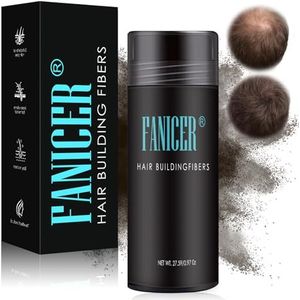 Haarvezels, 27,5 g, dekt kleine en kale plekken, premium strooihaar voor haarverdichting, voor mannen en vrouwen (donkerbruin)