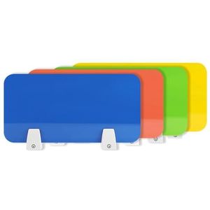 KFGISD, Vrijstaande acryl splitter-bureauwand, praktisch scheidingsbord for thuisbibliotheken en klaslokalen,Bureauwanden(Gray (Plastic Card Holder),60 * 60cm)