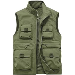 Pegsmio Outdoor Vest Voor Mannen Multi-Pocket Slim Vest Street Wear Vest, EN8, L