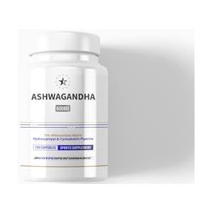 Ashwagandha 10% Complex met Hydroxypropyl-Beta-Cyclodextrine - 120 Capsules (600mg) - Apex®