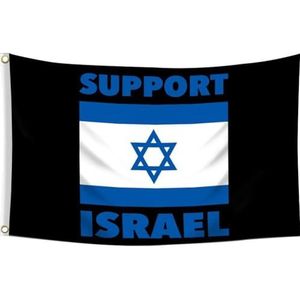 I Stand with Israel Flag 90 * 150 cm Israël vlag dubbelzijdige kleurrijke Israël vlag voor buiten tuin tuin decoratie