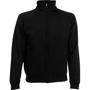 Fruit of the Loom Heren Premium Sweat Jacket Sportjack, zwart (black 101), L