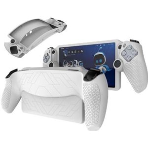 GIOPUEY Beschermhoes compatibel met PlayStation Portal Remote Player, siliconen materiaal, wit
