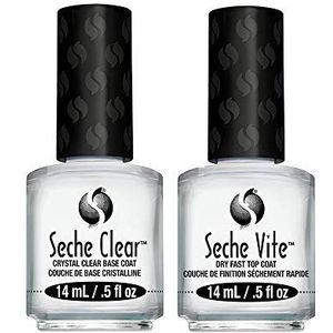 Seche Vite Dry Fast Top Coat en Clear Crystal Base Coat Duo [Misc.] by Seche