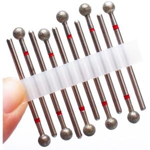 ApuaVireo&Co Nagelboorset for manicure, 10-delige diamantfrees for elektrische manicuremachine, veelkleurig(10pc no11)