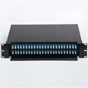 48 poort optische vezel einddoos vezelpatchpaneel SC FC LC Pigtail ODF 2U 48 single mode multimode(96 CORE LC UPC SM)