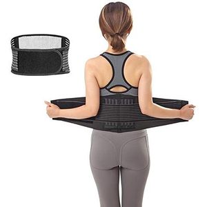 Tailleband, Lendensteun Verstelbare Toermalijn Zelfverhitting Magnetische Therapie Taille Ondersteuning Riem Lumbale Brace Massage Band Gezondheid Botverzorging mannen vrouwen(L)