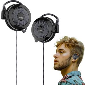 Bedraclip-koptelefoon,3,5 mm koptelefoon Over Ear Game stereo koptelefoon | Compatibel met MP4 meeste mobiele telefoons voor hardlopen, wandelen, sporten en het dagelijks leven Novent
