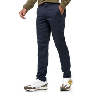 Indicode Heren INWasling Pants | Stretch broek van katoen met 5 zakken Navy 36/32