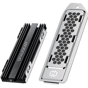 Graugear - M.2 NVMe SSD Koellichaam - Accessoires - Zwart - Aluminiumlegering