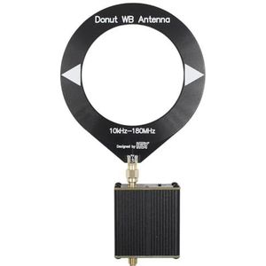 Loop Antenne, Donut Breedband Antenne, Met Lage Impedantie Converter, 1 Opbergtas, 10KHz-180MHz