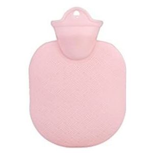 DieffematicRSD Warmwaterkruik Ijs Warmwaterkruik Effen Kleur Dikke Siliconen Rubber Grote Warmwaterkruik Winter Irrigatie Handwarmers Warme Paleis Tas (Color : Pink-S)