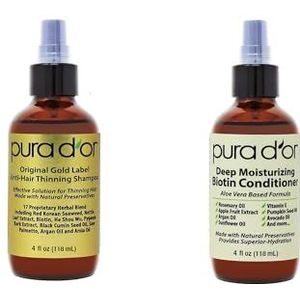 Pura D'Or Biologische jojoba-olie (118 ml) usda gecertificeerd - 100% zuiver en natuurlijk hydraterend - koudgeperst, ongeraffineerd, transportolie voor doe-het-zelvers en huidverzorging