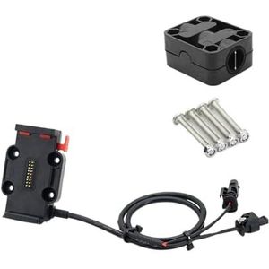 Telefoonhouder Motorfiets Voor BMW Voor R1200RT Voor R1250RT Adventure Motorfiets Navigatie Beugel USB Mobiele Telefoon GPS Draadloos Opladen Ondersteuning Navigatie Plaatbeugel (Color : -Red - 16mm