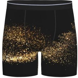 GRatka Boxer slips, heren onderbroek Boxer Shorts been Boxer Briefs grappige nieuwigheid ondergoed, goud zwart zand print, zoals afgebeeld, XXL