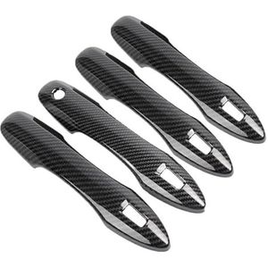 auto buitendeur handvat Voor T&oyota Voor Corolla Voor Cross XG10 2021-2023 Zwarte Coration Afklijst Auto Chrome Koolstofvezel Urgreep(Color1,4)