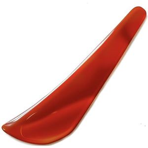 Chiloskit 11cm/4.3"" Natuurlijke Rode Agaat Mes Spiegel Gepolijst Goud Zilver Sieraden Hand Polijsten Burnisher (Rood)
