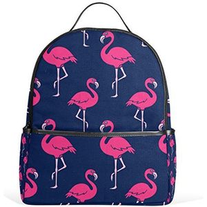 Mijn dagelijkse tropische Flamingo rugzak voor jongens meisjes school boekentas
