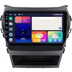 Android 14 autonavigatie in-dash autoradio-ontvanger voor Hyundai Santa Fe 3 Grand IX45 2012-2017 dubbel Din 9 inch touchscreen autoradio met satellietnavigatie Bluetooth handsfree RDS SWC(H 4Core 1+3