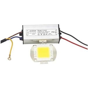 LED Driver 10W 20W 30W 50W 100W Wit/Warm Wit/RGB Chip Voeding Projector Kralen Verlichting Adapter Waterdicht (Kleur: Witte Chip Driver, Maat: 50W)