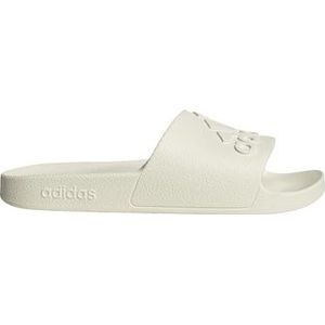 adidas Unisex Adilette Aqua Slide Sandal, Off White/Off White/Off White, 8 US Men
