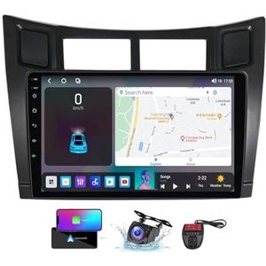 9 Inch Touchscreen Dubbel DIN Autoradio Compatibel met Toyota Yaris XP90 2005-2012 met FM RDS DAB+ Autoradio Stuurbediening WiFi 4G Draadloze Carplay Android Auto Bluetooth 5.0 DSP(NF-7)
