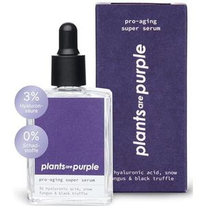 Pro Aging Serum – natuurlijk anti-aging gezichtsserum met hyaluronzuur + vitamine C voor alle huidtypes – veganistische natuurlijke cosmetica zonder additieven – hyaluronserum Plants Are Purple