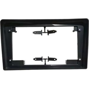 Autoradio-fasciapaneelplaatframe 9 Inch Autofascia Frame Fascia Adapter Box Voor Opel Voor Zafira B Voor Astra H Radio Dashboard Montagepaneel Kit Dashboardbekledingframe(Alleen zwart frame)