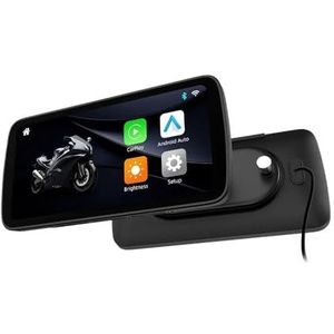 6,25 inch draagbaar digitaal motorfietsdashboard GPS motorfietsnavigatiescherm draadloos