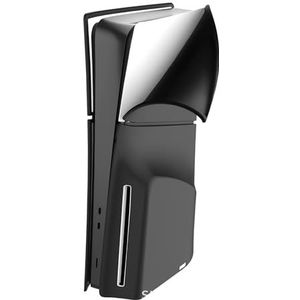 Anti-kras Stofdichte Beschermende voor PS5 Slanke Platen, Beschermt tegen Huisdieren Haar en Stof, Platen Shell Cover Skin, Siliconen Stofbeschermer Antistof Cover (Optische Drive Versie Zwart)